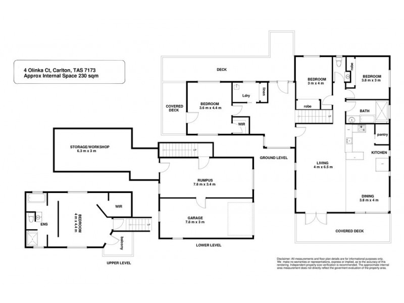 4 Olinka Court, Carlton TAS 7173 Floorplan