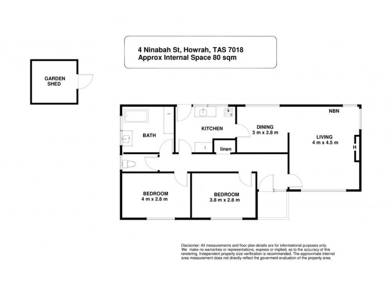 4 Ninabah Street, Howrah TAS 7018 Floorplan