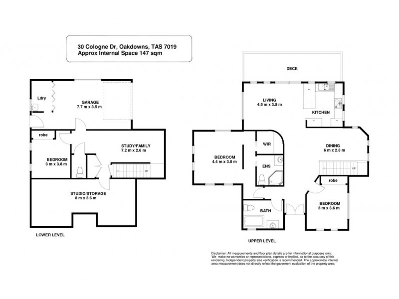 1/30 Cologne Drive, Oakdowns TAS 7019 Floorplan