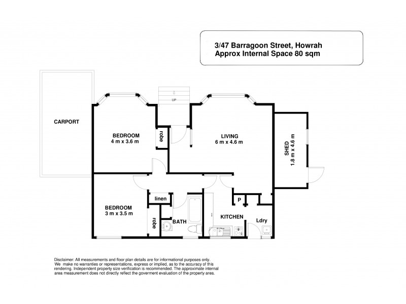 3/47 Baragoon Street, Howrah TAS 7018 Floorplan
