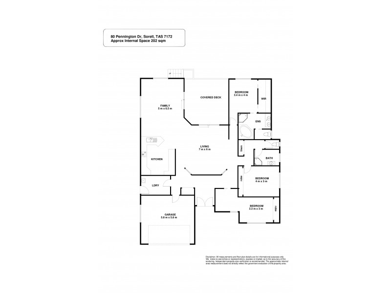 80 Pennington Drive, Sorell TAS 7172 Floorplan