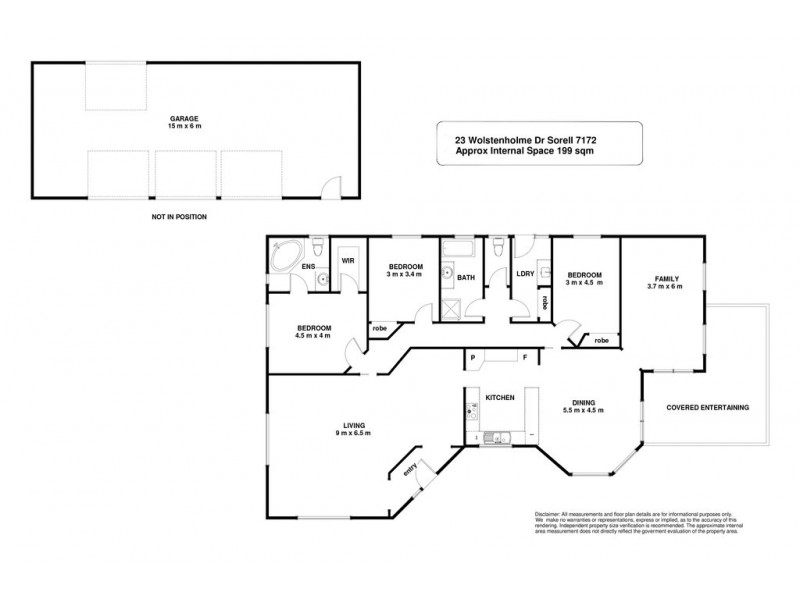 23 Wolstenholme Drive, Sorell TAS 7172 Floorplan