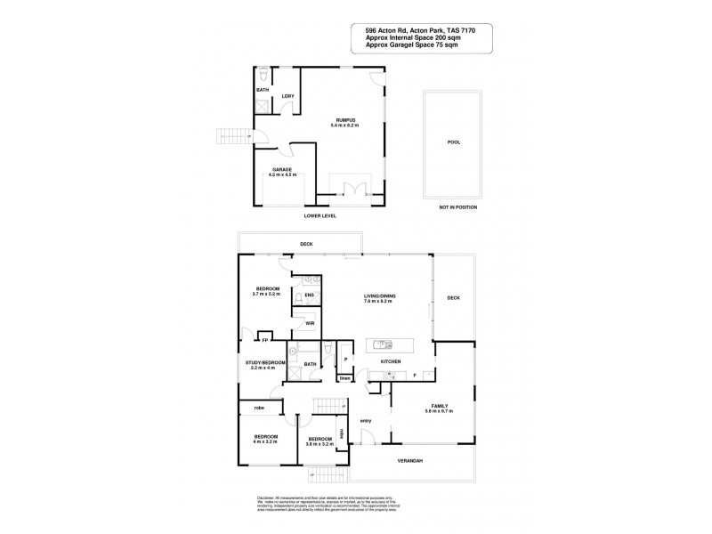 596 Acton Road, Acton Park TAS 7170 Floorplan
