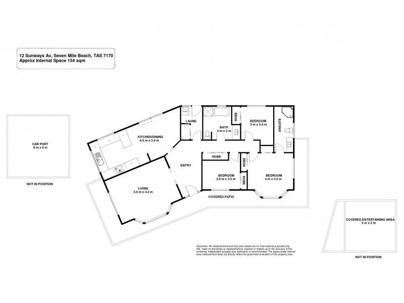 12 Sunways Avenue, Seven Mile Beach TAS 7170 Floorplan
