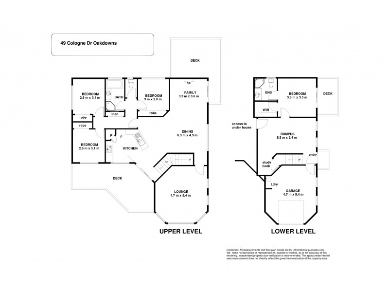49 Cologne Drive, Oakdowns TAS 7019 Floorplan