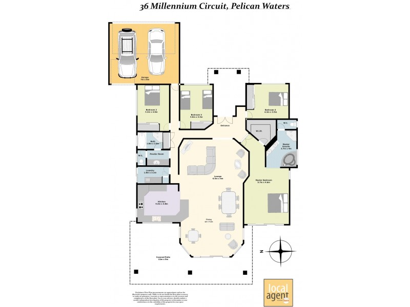 36 Millennium Circuit, Pelican Waters QLD 4551 Floorplan