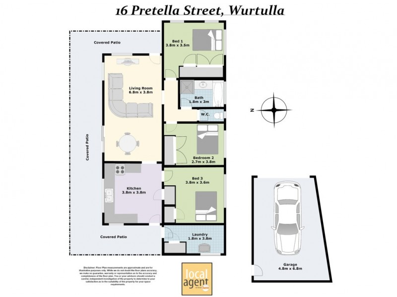 16 Pretella St, Wurtulla QLD 4575 Floorplan