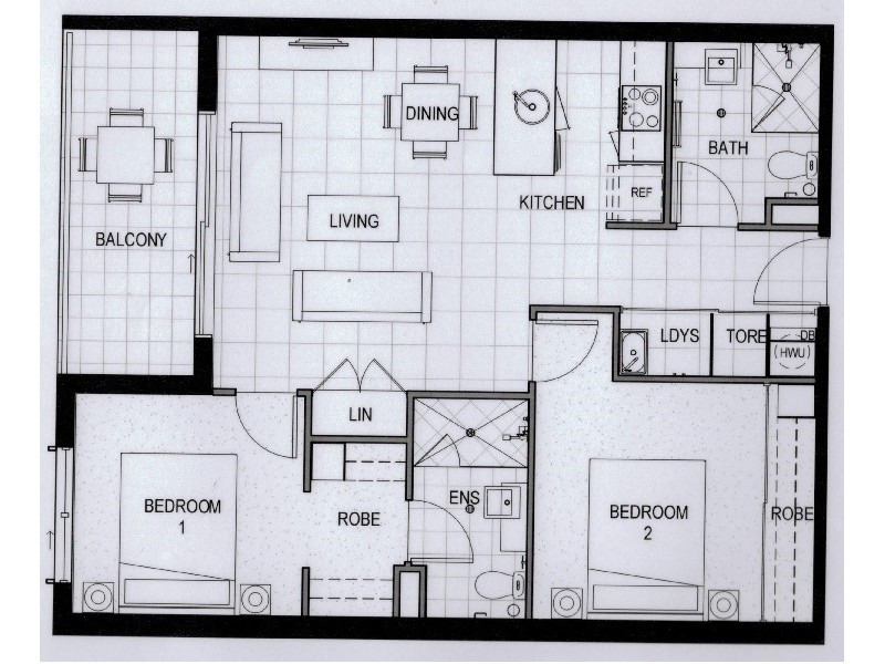 3705/3 Emporio Place – Emporio Apartments, Maroochydore QLD 4558 Floorplan