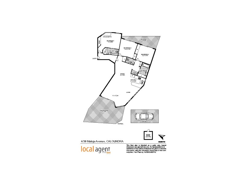 4/38 Maloja Ave – Watermark, Caloundra QLD 4551 Floorplan