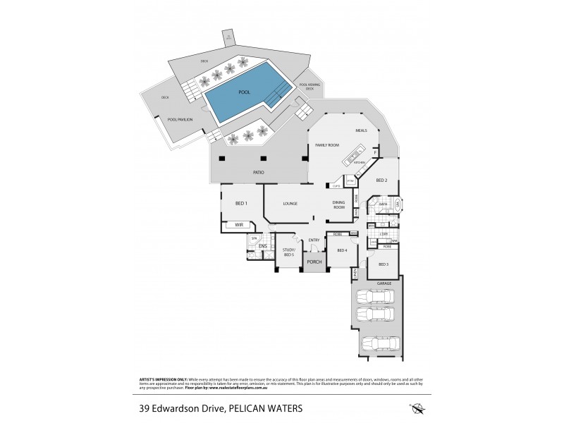 39 Edwardson Drive, Pelican Waters QLD 4551 Floorplan