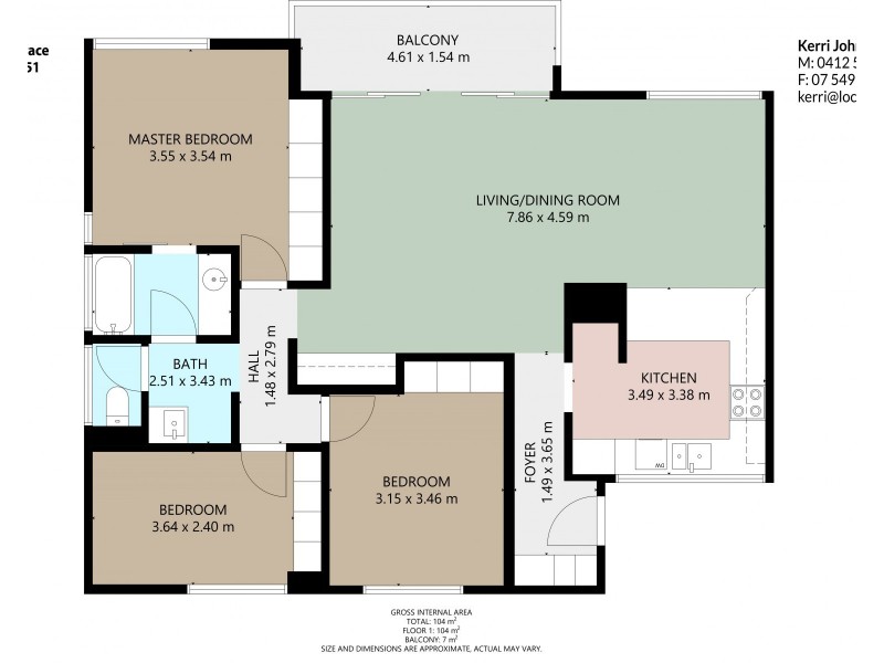 9/9 Warne Terrace, Kings Beach QLD 4551 Floorplan