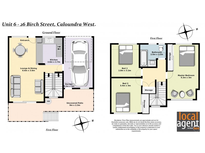 6/26 Birch Street – Birchwood Villas, Caloundra West QLD 4551 Floorplan