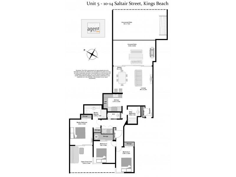 4/10-14 Saltair Street – Mariners, Kings Beach QLD 4551 Floorplan