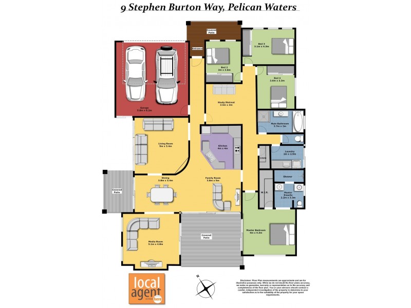 9 Stephen Burton Way, Pelican Waters QLD 4551 Floorplan