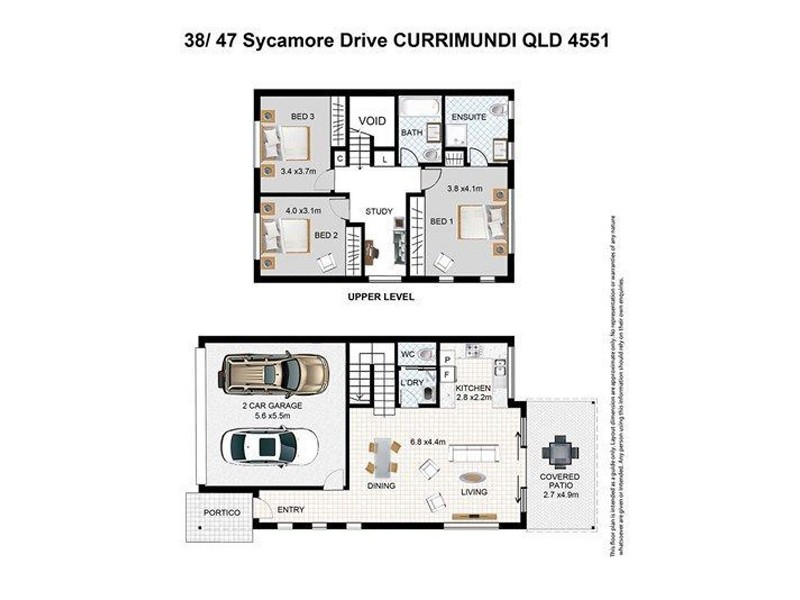38/47 Sycamore Dr, Currimundi QLD 4551 Floorplan