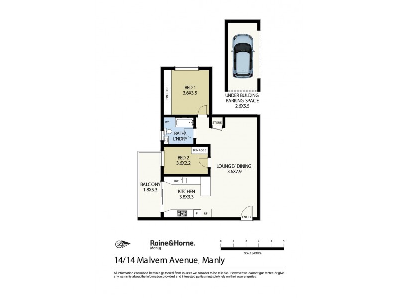 14/14 Malvern Avenue, Manly NSW 2095 Floorplan