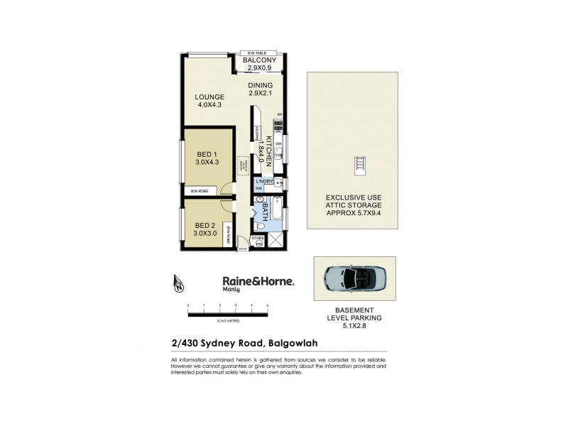 2/430 Sydney Road, Balgowlah NSW 2093 Floorplan