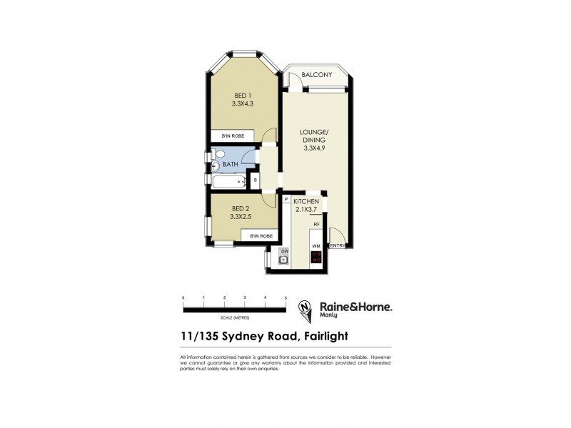 11/135 Sydney Road, Fairlight NSW 2094 Floorplan