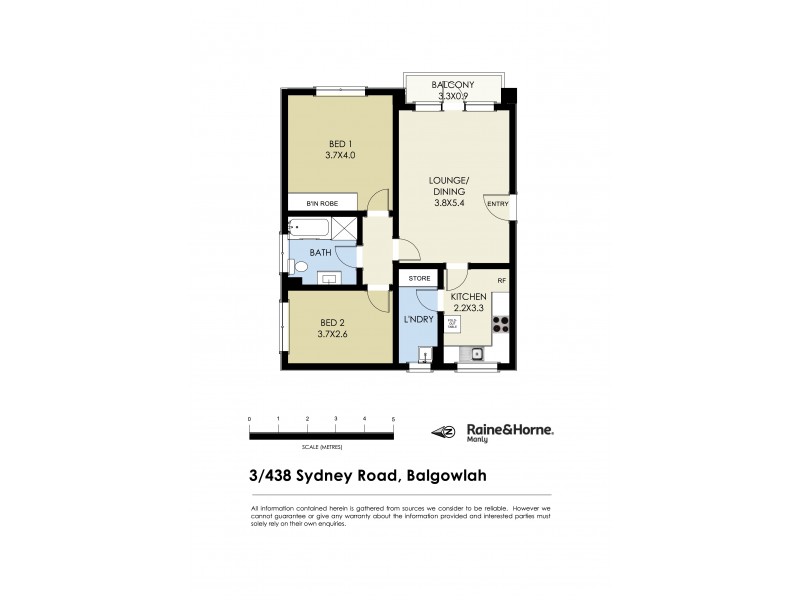 3/438 Sydney Road, Balgowlah NSW 2093 Floorplan