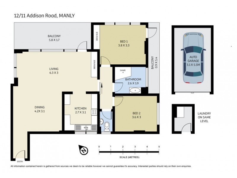 12/11 Addison Road, Manly NSW 2095 Floorplan