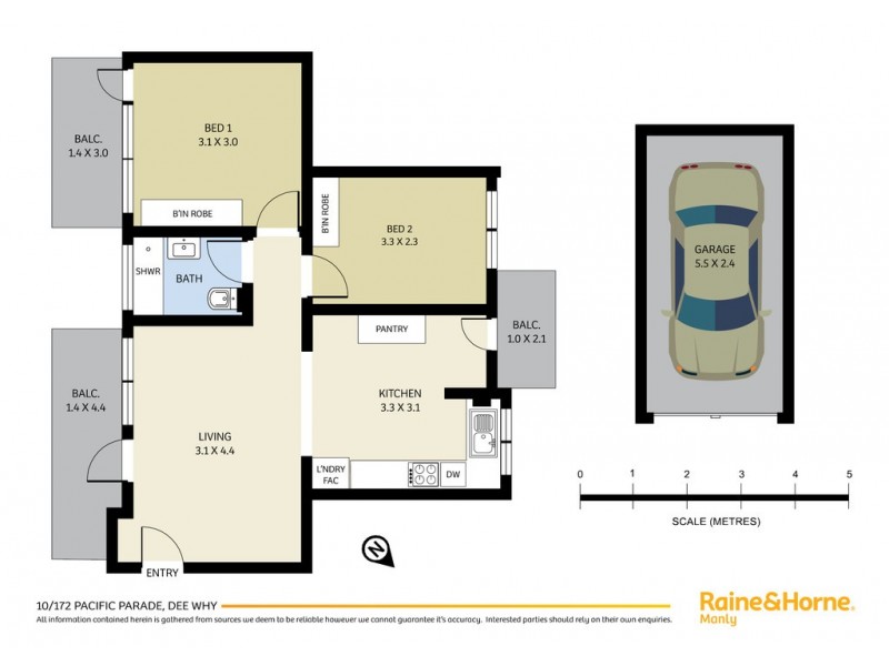 10/172 Pacific Parade, Dee Why NSW 2099 Floorplan