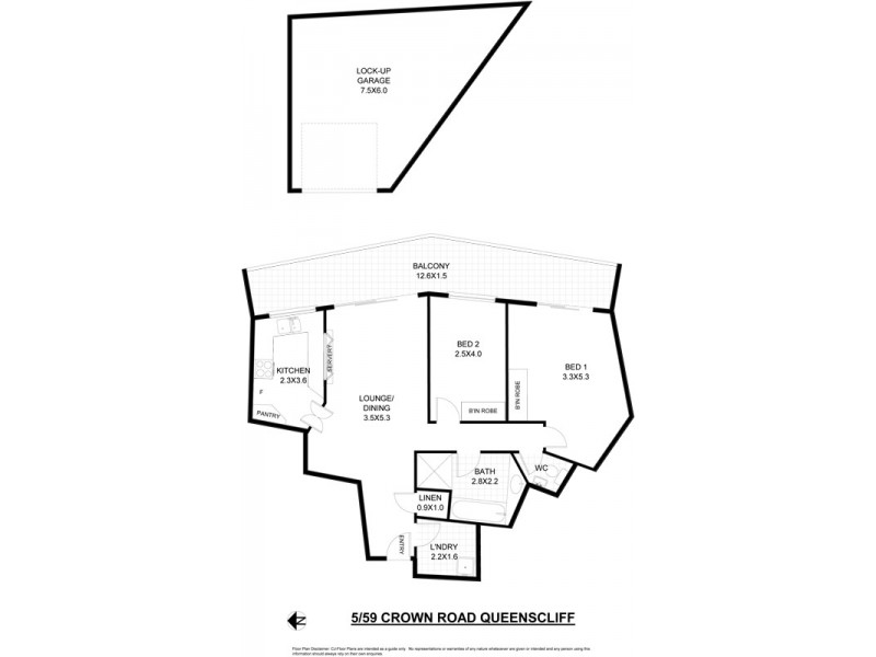 5/59 Crown Road, Queenscliff NSW 2096 Floorplan