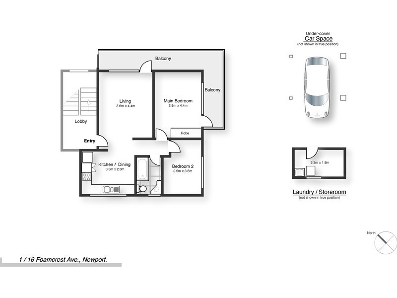 1/16 Foamcrest Avenue, Newport NSW 2106 Floorplan