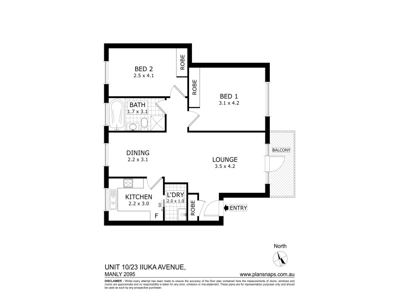10/254 Pittwater Road, Manly NSW 2095 Floorplan