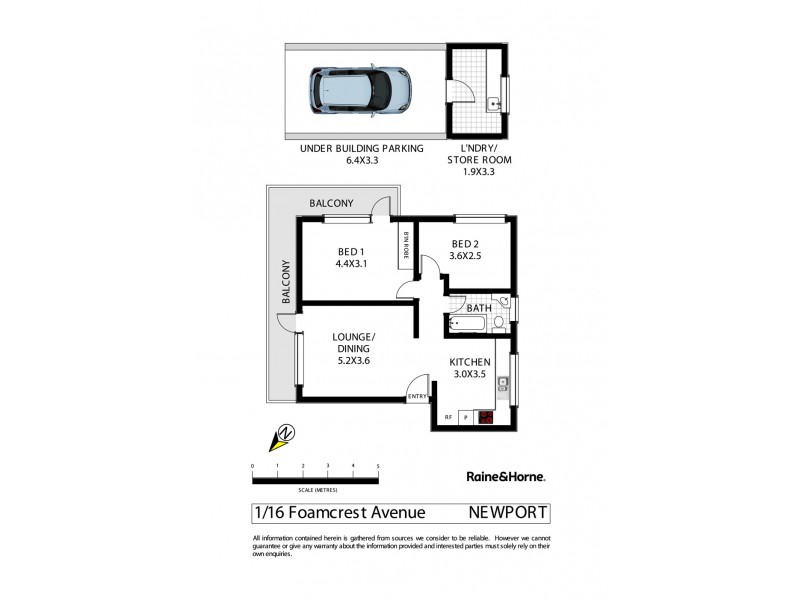 1/16 Foamcrest Avenue, Newport NSW 2106 Floorplan