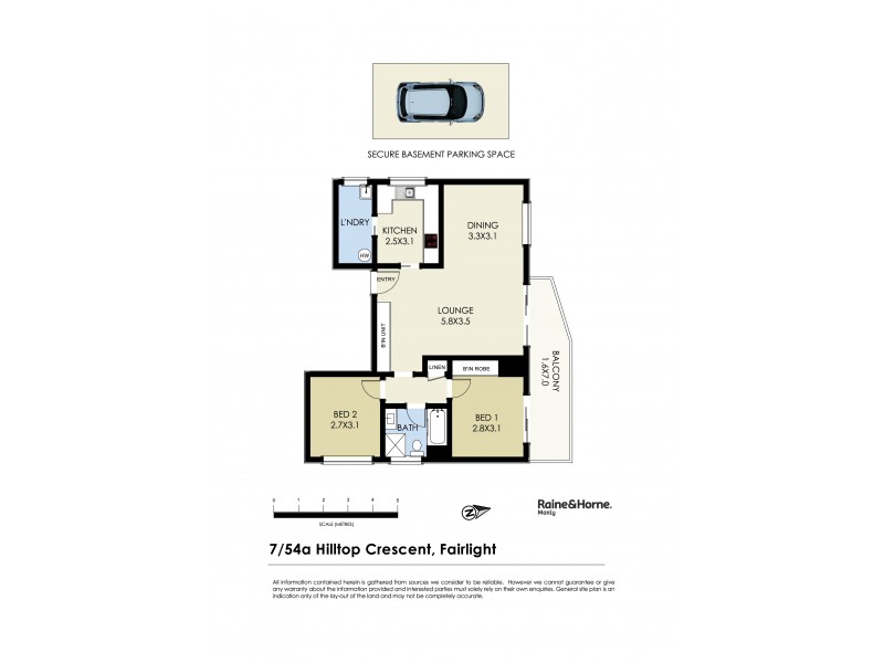 7/54a Hilltop Crescent, Fairlight NSW 2094 Floorplan