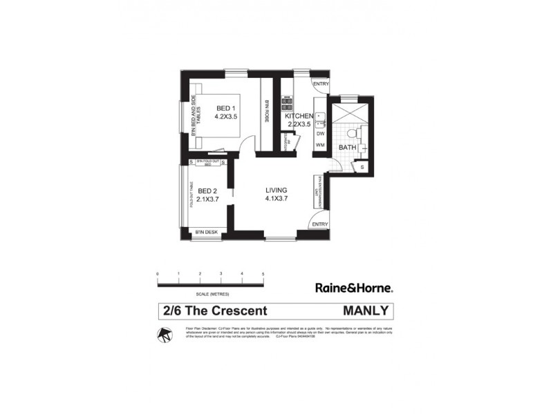2/6 The Crescent, Manly NSW 2095 Floorplan