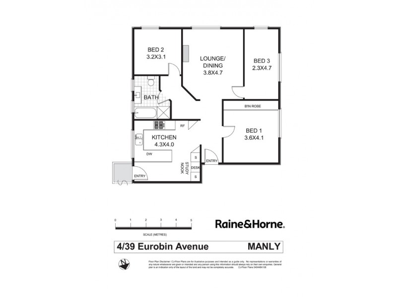 4/39 Eurobin Avenue, Manly NSW 2095 Floorplan