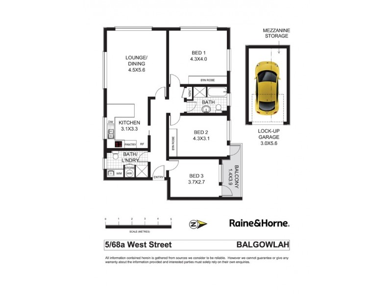 5/68a West Street, Balgowlah NSW 2093 Floorplan