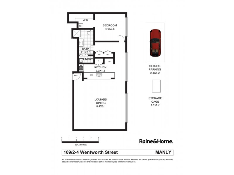 109/2-4 Wentworth Street, Manly NSW 2095 Floorplan