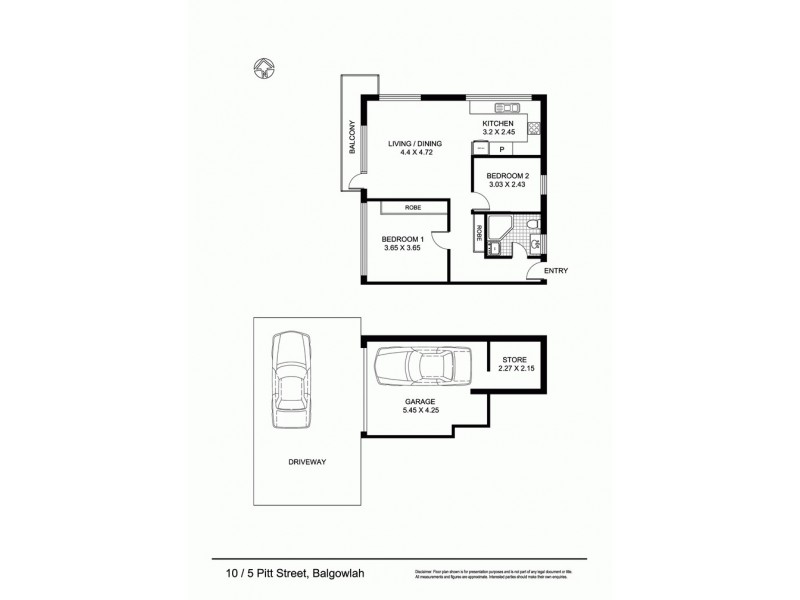 10/5 Pitt Street, Balgowlah NSW 2093 Floorplan