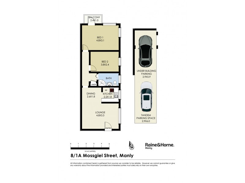 8/1a Mossgiel Street, Manly NSW 2095 Floorplan