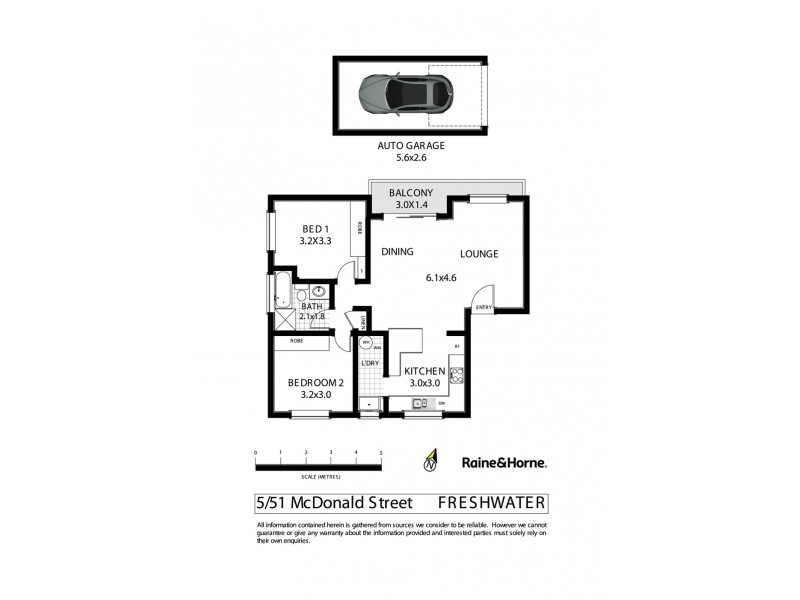 5/51 McDonald Street, Freshwater NSW 2096 Floorplan
