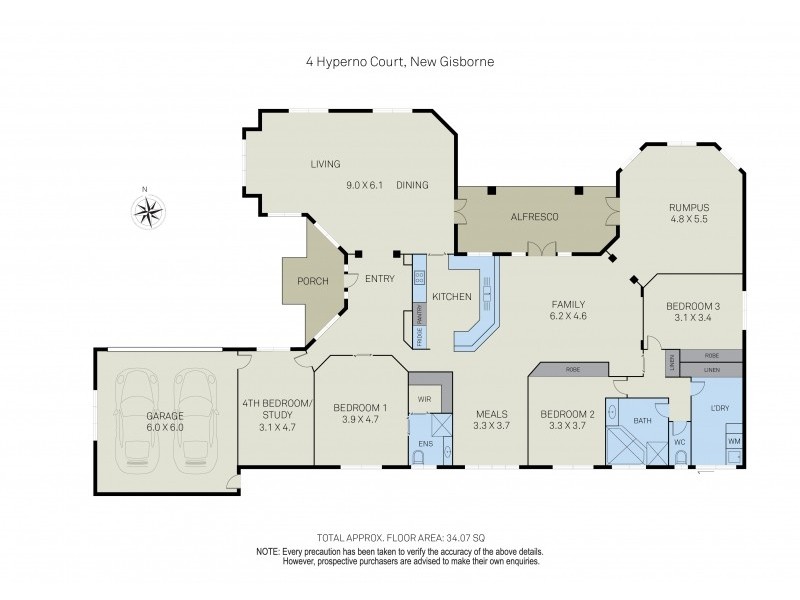 4 Hyperno Court, New Gisborne VIC 3438 Floorplan