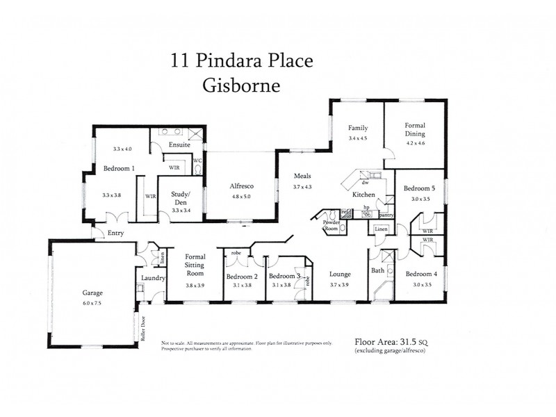 11 Pindara Place, Gisborne VIC 3437 Floorplan