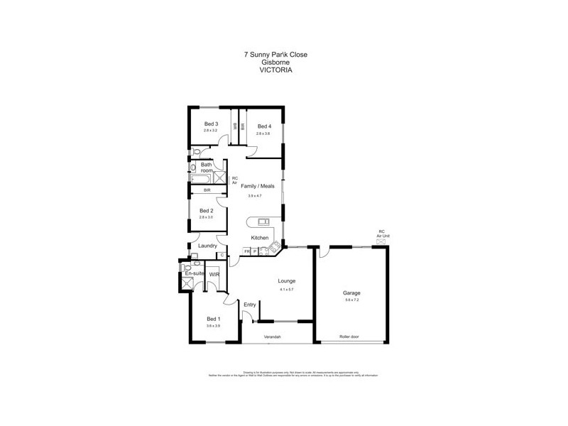 7 Sunny Park Close, Gisborne VIC 3437 Floorplan