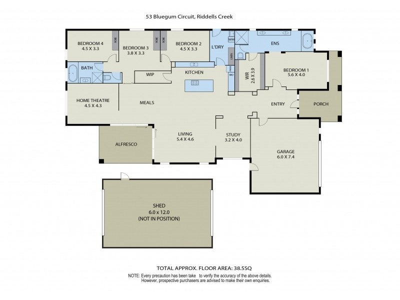 53 Bluegum Circuit, Riddells Creek VIC 3431 Floorplan