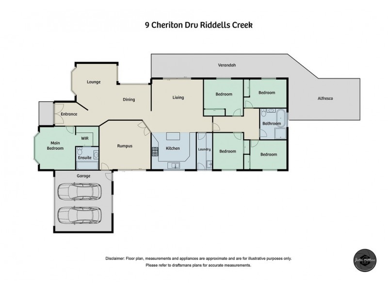 9 Cheriton Drive, Riddells Creek VIC 3431 Floorplan