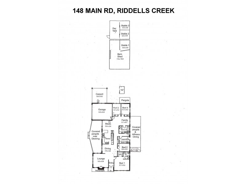 148 Main Road, Riddells Creek VIC 3431 Floorplan