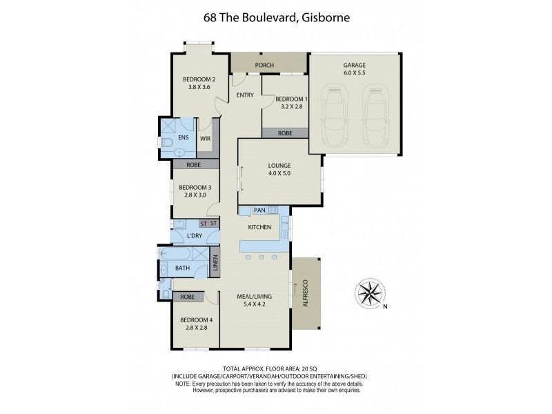 68 The Boulevard, Gisborne VIC 3437 Floorplan