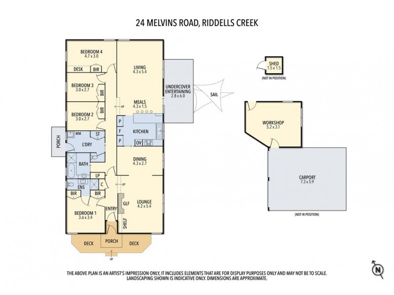 24 Melvins Road, Riddells Creek VIC 3431 Floorplan
