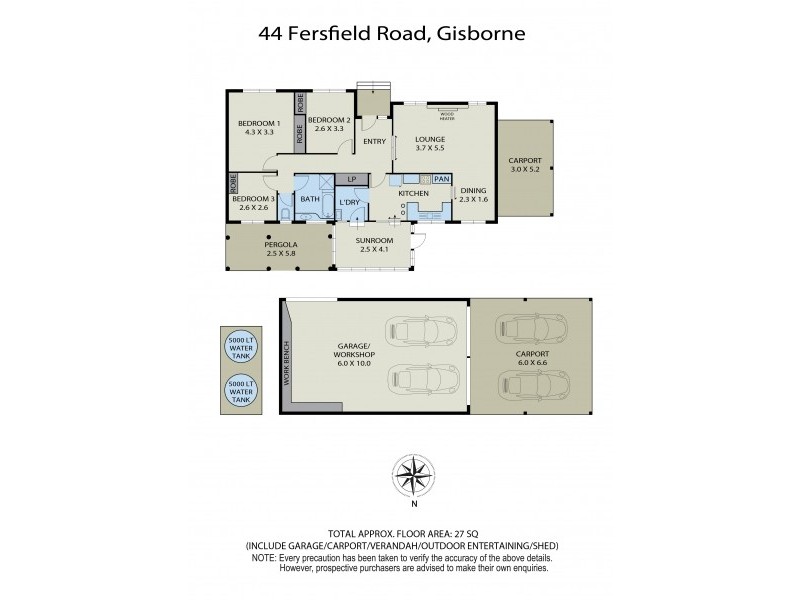 44 Fersfield Road, Gisborne VIC 3437 Floorplan