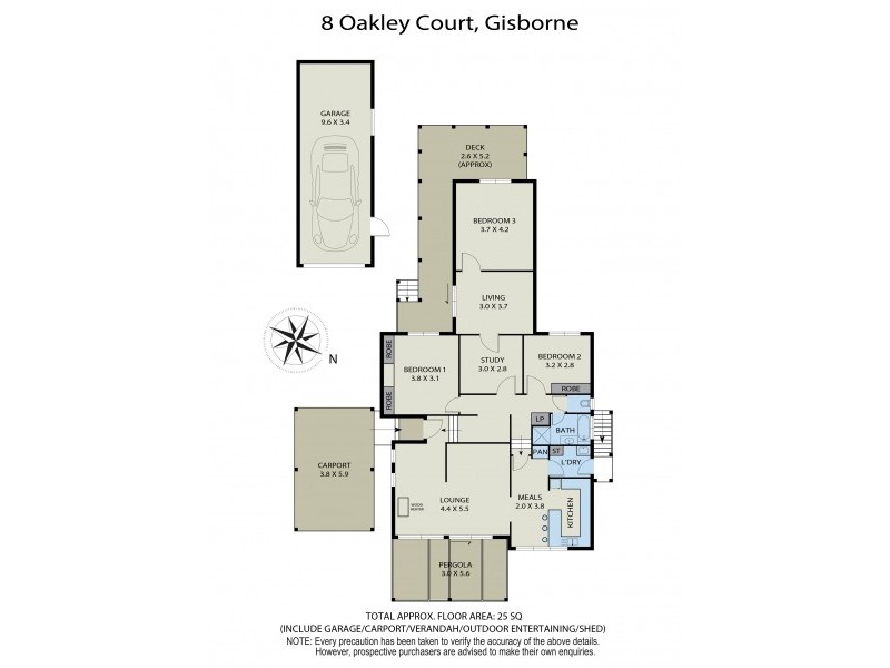 8 Oakley Court, Gisborne VIC 3437 Floorplan
