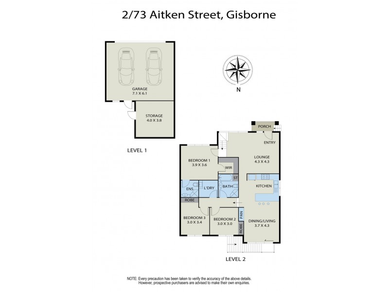 2/73 Aitken Street, Gisborne VIC 3437 Floorplan