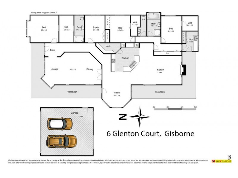 6 Glenton Court, Gisborne VIC 3437 Floorplan