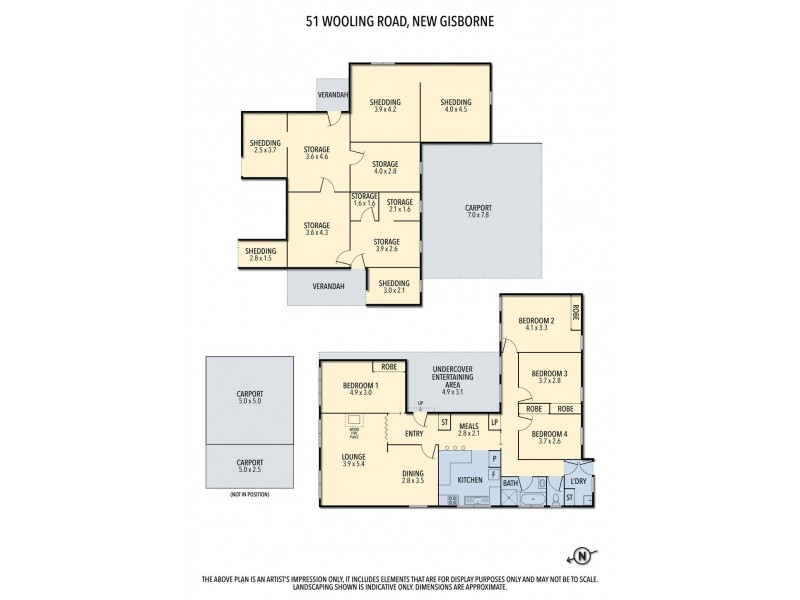 51 Wooling Road, New Gisborne VIC 3438 Floorplan